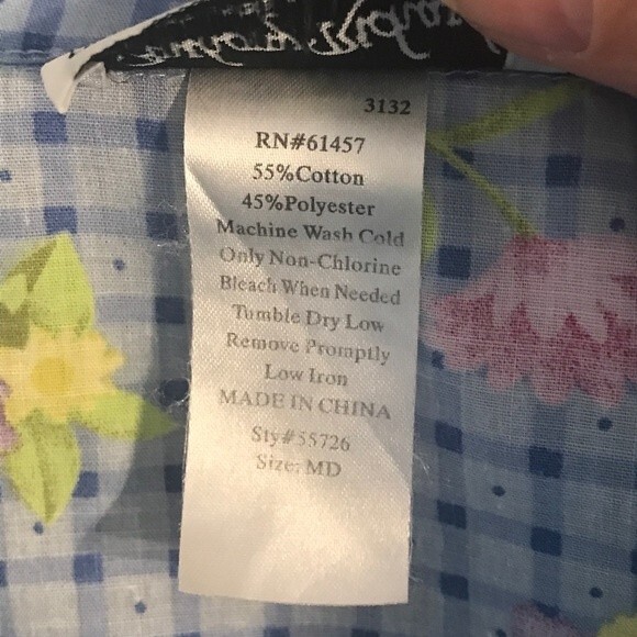 Anthony Richards Button Front Short Sleeve Floral Blouse - Picture 7 of 8